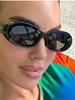Винтажные круглые солнцезащитные очки для женщин, ретро-очки овальной формы, высококачественные, модный бренд, очки для женской моды