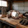 Harley Retro Copper Style Motorcycle Goggles With Adjustable Nose Pads For Outdoor Riding Enthusiasts
