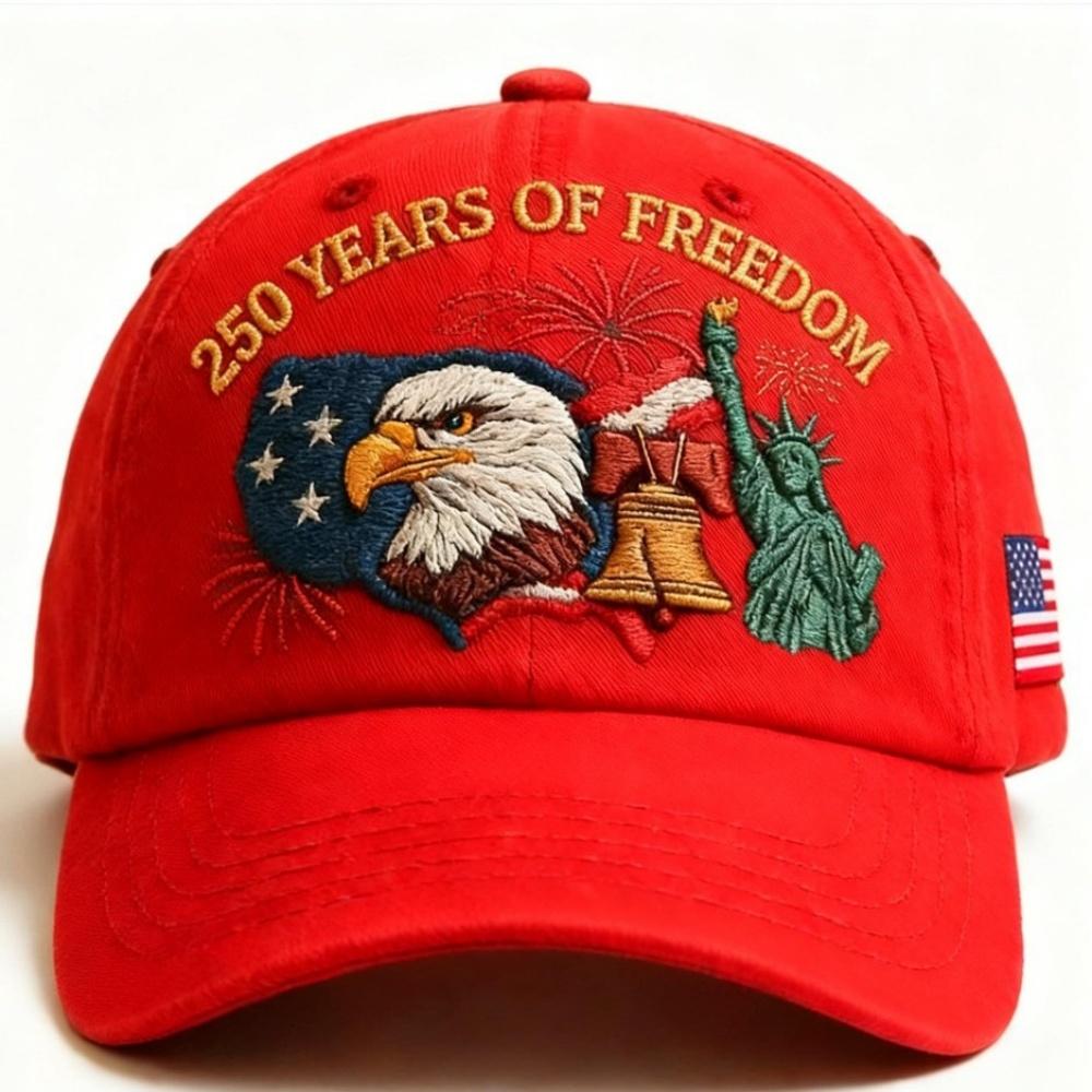 Us 250th Anniversary Cap Versatile Flag Embroidery Hat Statue Of Liberty Hat Retro Patriotic Baseball Cap For Casual Outings