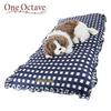 Nano Fine Bed Cool Pet Bed для домашних животных, устойчивый к запахам, OCTAVE Gingham Check Frill для собак, кошек, расходных материалов, подушек, футонов, антибактериальных, (ОДНА кровать, темно-синий)
