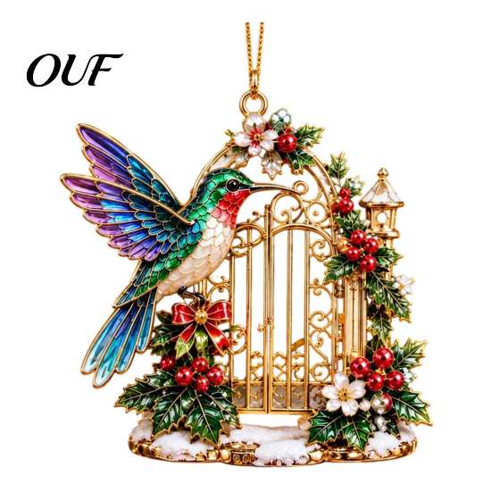 DIY Christmas Craft Supplies Acrylic Tree Pendant, Decorative Hanging Ornament, Exquisite Home Party Wall Decorations for Garden Fireplace Holiday