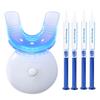 Teeth Whitening Kit with 32 LED Gum Light Silicone Mouthpiece Gel Tube Portable IPX7 Waterproof Gum Health Toothache Relief Light Therapy Periodontal