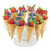 For Wedding Party Dining & Bar Supplies 6/8/16-Hole Round Acrylic Ice Cream Cone Dessert Holder Display Stand Party Shelf