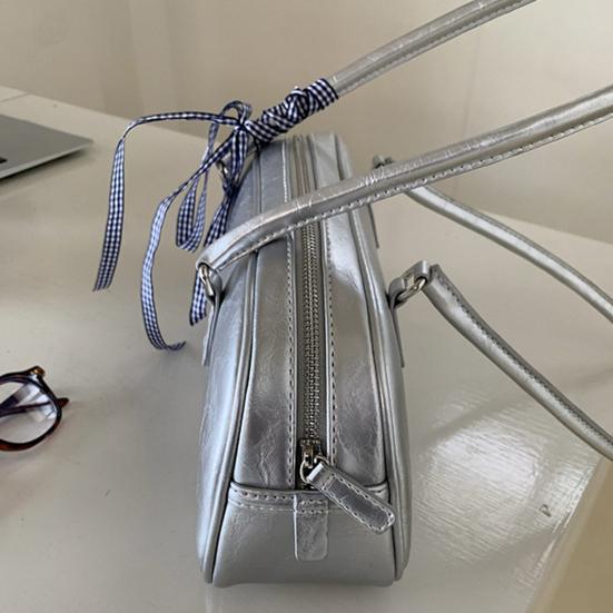 Женская одноплечевая сумка из искусственной кожи, водонепроницаемая, большой вместимости, однотонная, повседневная, на молнии, для дам, для девушек