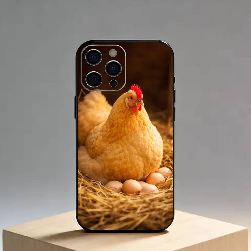 Chicken222 Phone Case Silicone Soft For IPhone 17 16 15 14 13 12 11 X XR Plus Pro Max Plus
