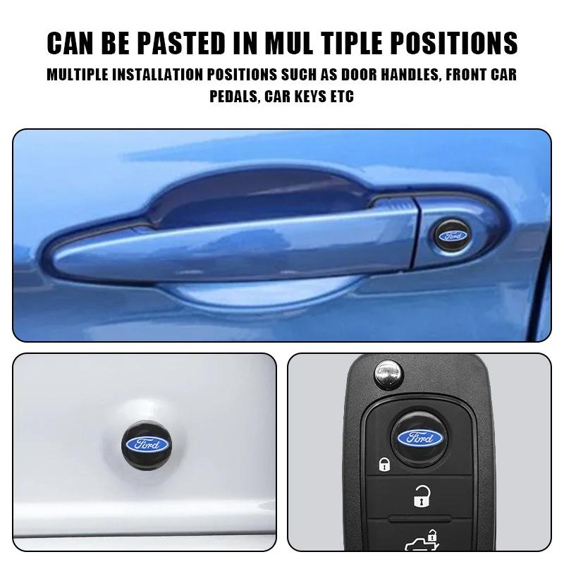 4pcs Car Styling Door Lock Sticker Keyhole Anti-blocking Protection for Ford Focus 2 3 MK2 MK3 Mondeo Fiesta Ranger Mustang Kuga CVW1