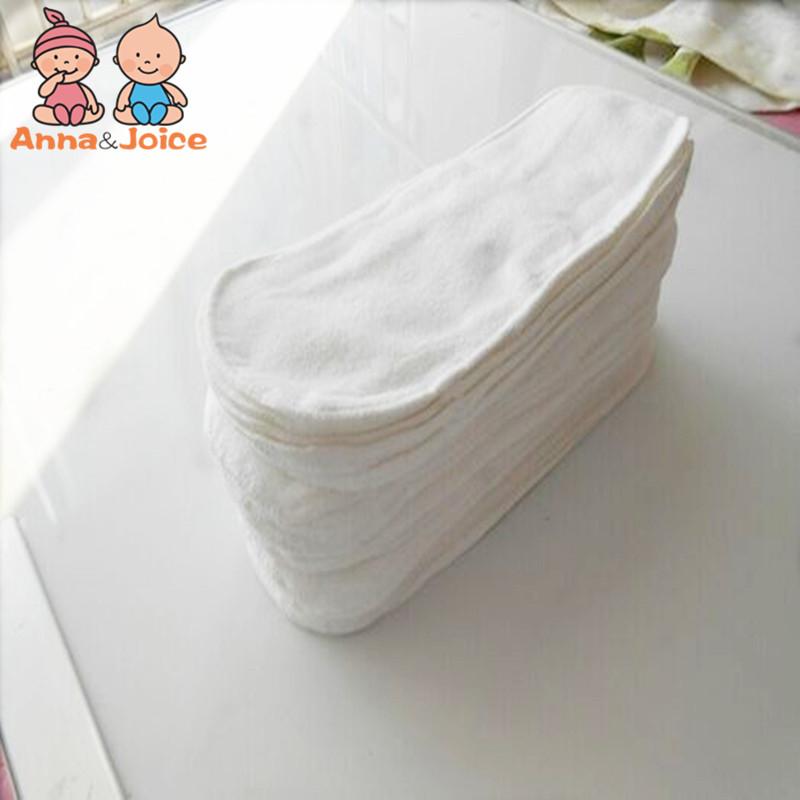 5pcs Baby Reusable Diaper Washable Ecological Cotton Diapers 3 Layers Cloth Nappies for Children Breathable Absorbent