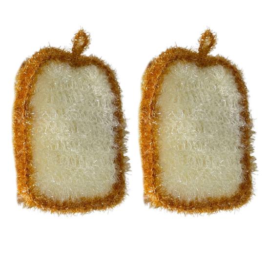 Бытовая кухонная тряпка в форме тоста, сжатая целлюлозная губка для мытья посуды, кухонные принадлежности для уборки