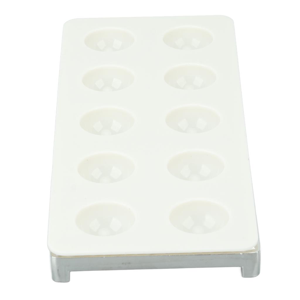Ravioli Maker Press 10 Holes Iron ABS Durable Square Ravioli Maker for Home Dumpling Making Silver