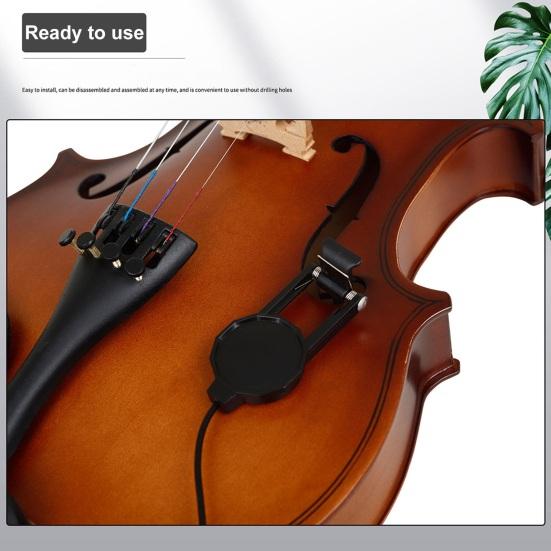 Professional Clip-On Pickup Compact Size Portable Easy to Install Classical Acoustic Violin Pickup