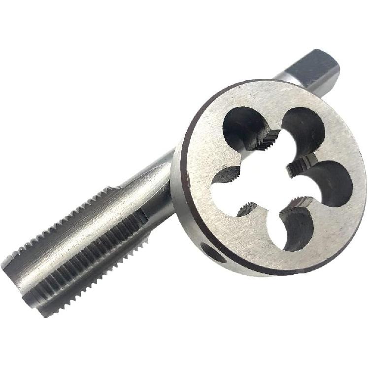 M18 x 1.5 Tap and Die Set Machine Screw M18x1.5 Tap Right Hand HSS, M18x1.5 Metric Thread Tool RH, M18 x 1.5 Thread Tap and Round Die Right Hand