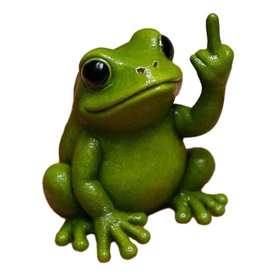 Средний палец животного орнамент синтетическая смола статуя реалистичный дизайн скульптура смешной юмористический домашний декор