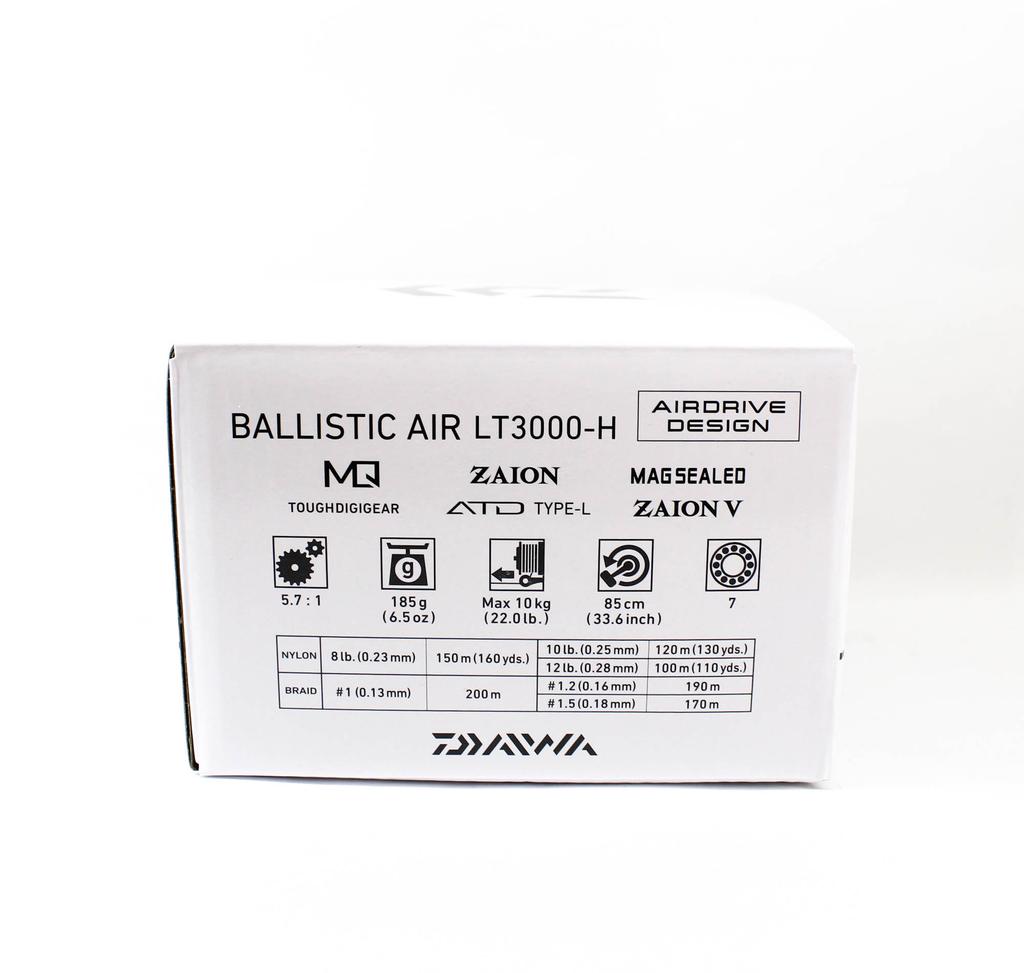 Daiwa Reel Spinning 2025 Ballistic Air LT3000-H (5297)