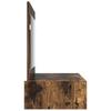 Makeup Table with Storage Brown 100 x 40 x 70 cm Engineered Wood