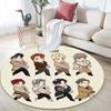 Cute ATEEZ pattern round rug,Carpet Rug for Living Room Bedroom Playroom ,Non-slip Floor Mat,Holiday Gifts and Birthday Gifts.