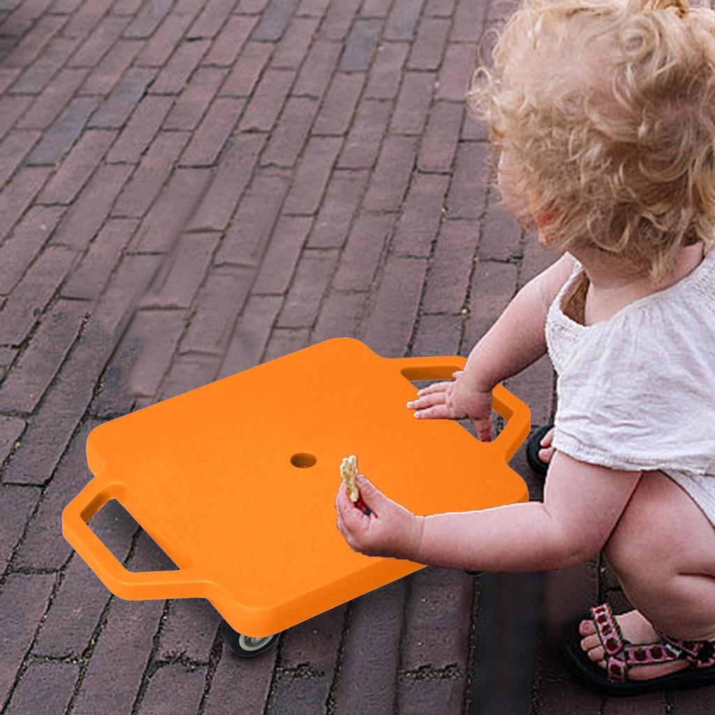 Напольный самокат с ручками для игрового оборудования для детей Сенсорное обучение Портативные ролики Сидеть