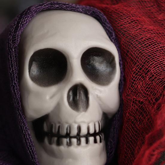 Хэллоуин Подвесное Украшение Череп Призрак Наружное Жуткое Мрачный Жнец Страшный Летающий Скелет Призрак для Веранды Двора Сада Дерева Декор