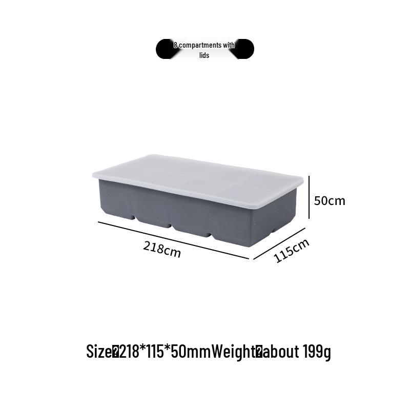 Premium Honeycomb Silicone Ice Cube Tray with Storage Box