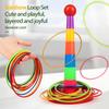 Kids' Ring Toss Game: Interactive Indoor & Outdoor Educational Toy for Parent-Child Fun and Kindergarten Competitions