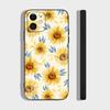 Чехол для телефона «Море подсолнухов» для IPhone 17 Air 16 15 14 13 Pro Max 11 12 Черный силиконовый чехол