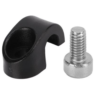 Зажим для троса тормоза велосипеда U-образные зажимы для переключения передач, пряжка C-образного зажима, пластик для горного шоссейного велосипеда, черный