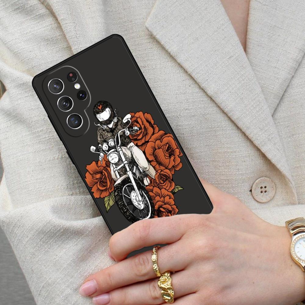Motorcycle Cell Phone Case for Samsung Galaxy S26 Ultra S25 S24 S23 S22 S21 S20 Note10 Cover
