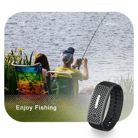 Ultrasonic Anti-mosquito Bracelet Rechargeable Mosquito Repellent Wristband Waterproof Long-lasting Electronic Wristband for All Ages