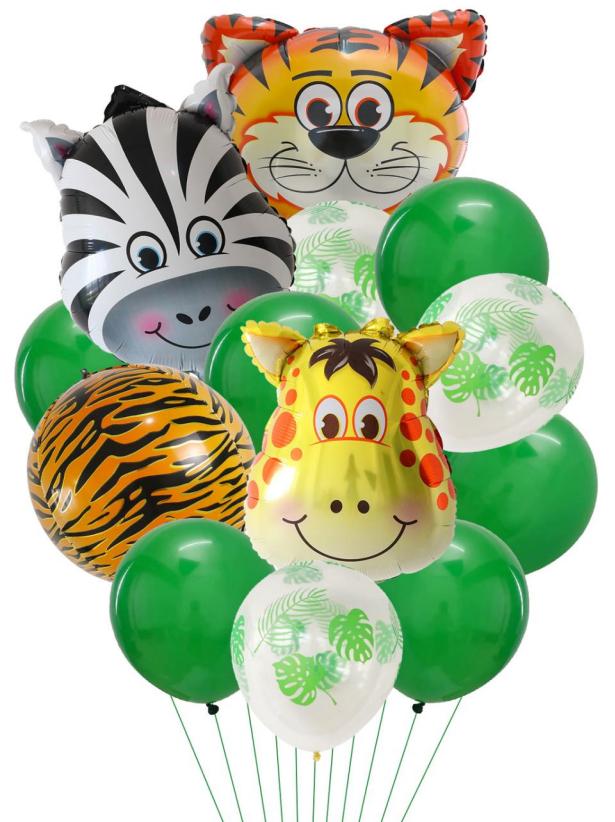 Zestaw Balonów Zwierzęta Safari 1 Kpl.