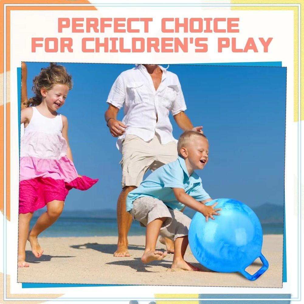 Hopping Toys Hopper Ball With Handle Jumping Ball Thickened Bouncing Ball Kids Toy