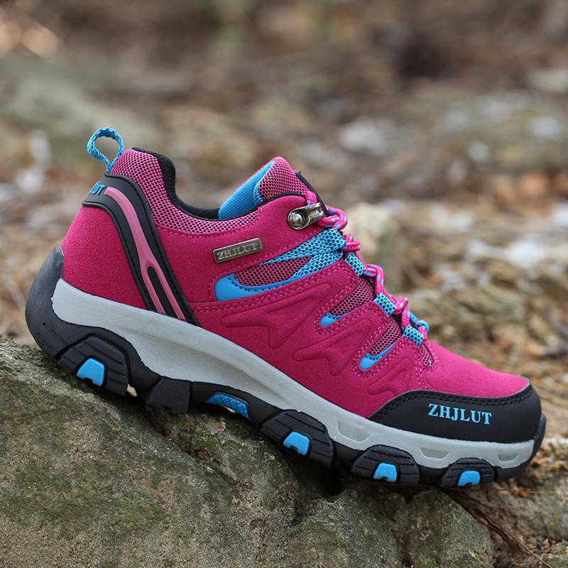 Мужская и женская обувь для походов на открытом воздухе, нескользящие кроссовки, замшевая обувь для ходьбы, летняя резиновая обувь для осени, подходящая для бега по пересеченной местности