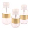 Empty Nail Art Plastic Pump Dispenser Varnish Remover Press Bottle Polish