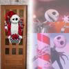 Nightmare Jack Skellington Before Christmas Inspired Shabby Chic Rag Wreath