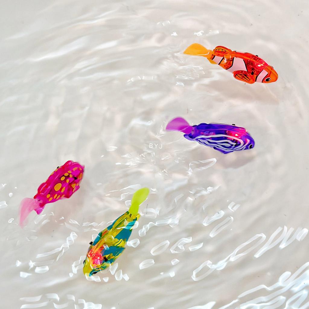 4 шт. Интерактивная Электрическая Плавающая Рыбка Игрушка для Кошек Автоматический Датчик Движения Безопасная для Домашних Кошек Упражнения Развлечения