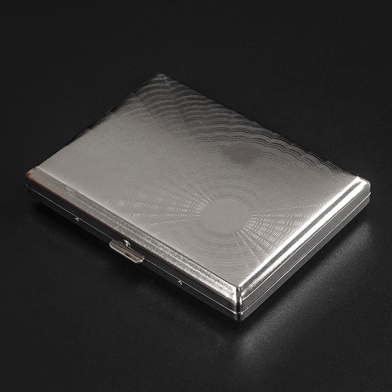10cm Extra Long Metal Cigarette Case - Medium/King Size, Crushproof, Men's Fashion Storage Box