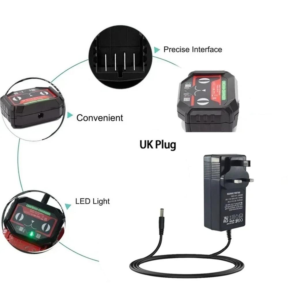 Зарядное устройство для аккумулятора с вилкой для Великобритании для литий-ионного аккумулятора серии Craftsman V20 20V MAX