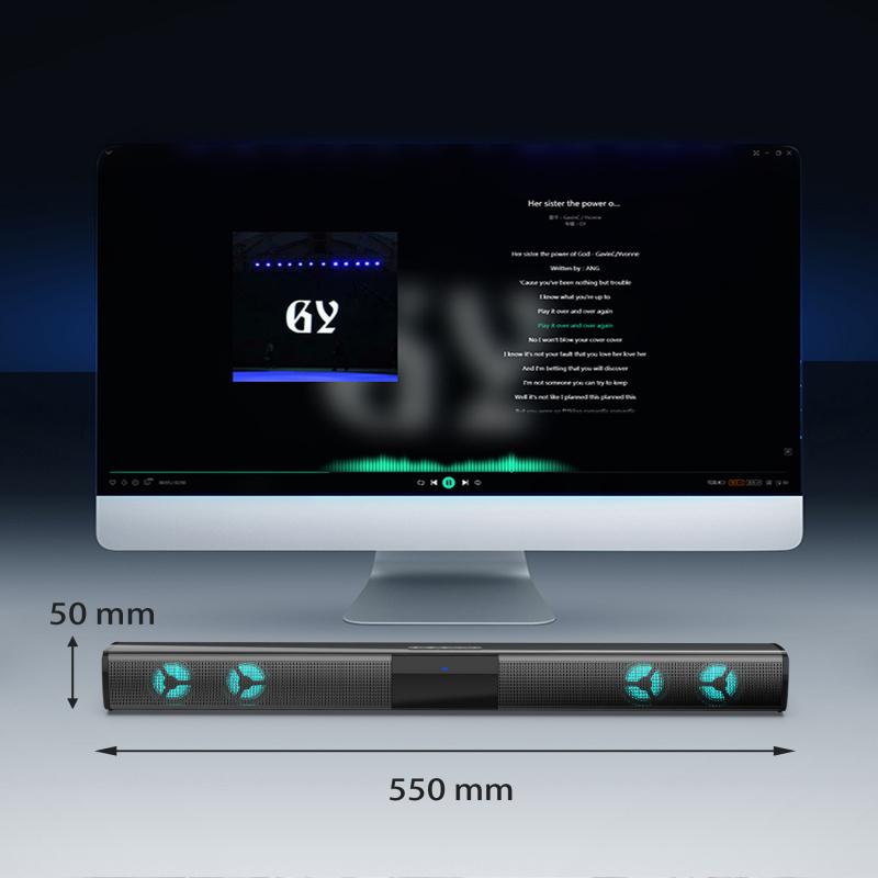 Bluetooth домашний кинотеатр 3D стереодинамик Super Bass Soundbar Многофункциональный сабвуфер Складной сплит для ТВ/ПК