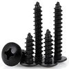 20-200pcs Black Carbon Steel Phillips Truss Head Screw M2.3 M2.6 M3 M3.5 M4 M5 M6 Cross Recessed Flat Head Self-Tapping Screws