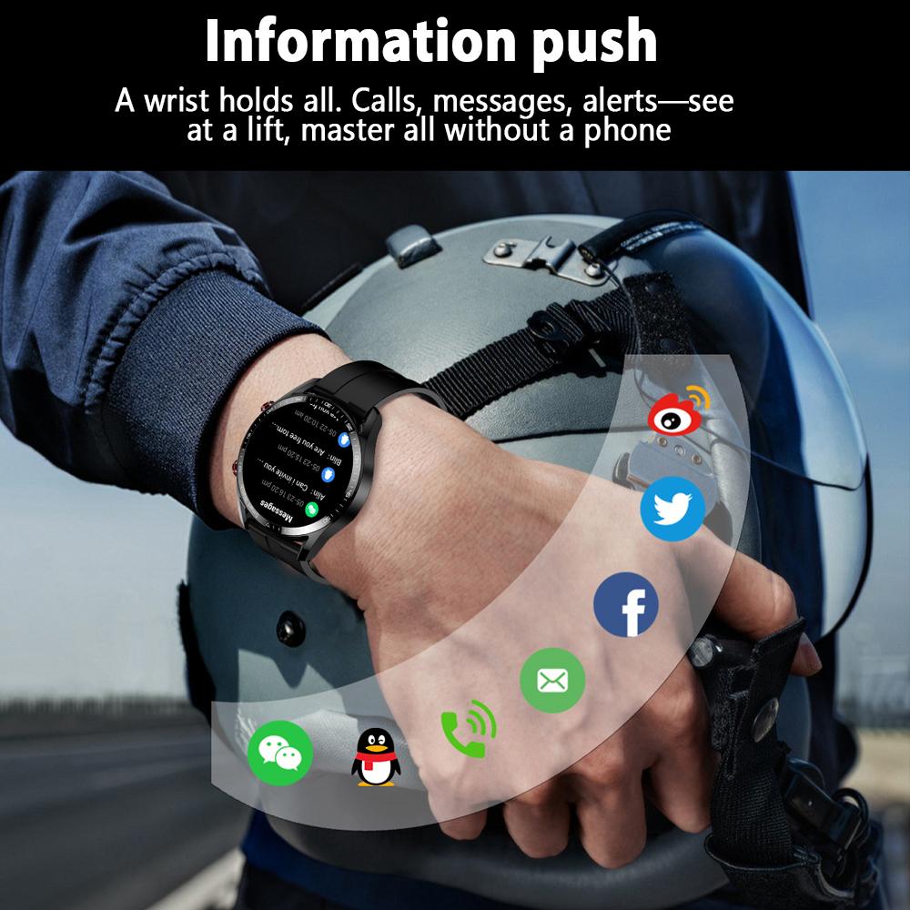 Новые умные часы с Bluetooth-звонками для мужчин, мониторинг сердечного ритма и здоровья, голосовой помощник, водонепроницаемый фитнес-трекер, спортивные умные часы