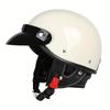 Retro Motorcycle Half Helmet, Summer Cycling Cruise Motorcycle Helmet, Men's and Women's Breathable Electric Bike Safety Helmet
