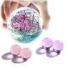 Natural Clear/Pink/Purple Fluorite Crystal Ball Glass Healing Gemstone Quartz Stone