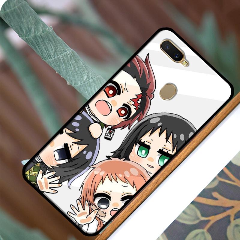 Чехол с аниме «Demon Slayer Kimetsu No Yaiba» для OPPO A83 A91 A93 A1K A15 A3S A54 A74 A94 A5 A9 A31 A53 A52 A72 A53S, задняя крышка