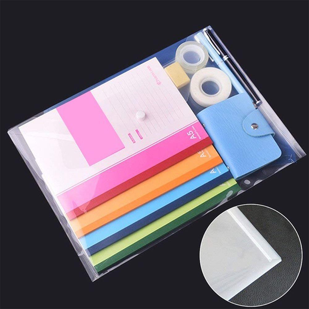 Wallet Office Plastic Document Bags Paper Storage A5/A4 File Bag A5/A4 File holder Transparent