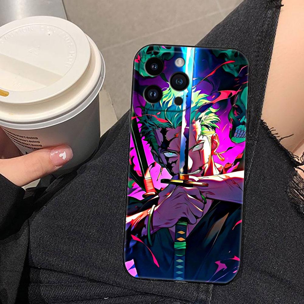 Чехол для телефона One Piece Luffy Zoro Для iphone Apple 17 AIR 16E 16 15 14 13 12 11 Pro XR Max 8 7 Plus Чехол-бампер из ТПУ Funda Shell