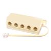 5 Ways 4C RJ11 Telephone Socket Modular Jack Line Splitter Adapter Connector