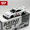 МИНИГТ 1:64 Ниссан LB-ER34 Super Silhouette S15 SILVIA ATHLETE/COLLET MGT литой модельный автомобиль 1054 1059