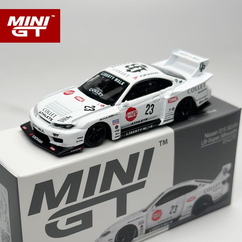 МИНИГТ 1:64 Ниссан LB-ER34 Super Silhouette S15 SILVIA ATHLETE/COLLET MGT литой модельный автомобиль 1054 1059