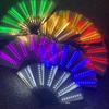 Yousheng LED Glowing Folding Fan Portable Glowing Handheld Summer Cooling Fan Decoration Dance Performance Props Party Costume Accessories