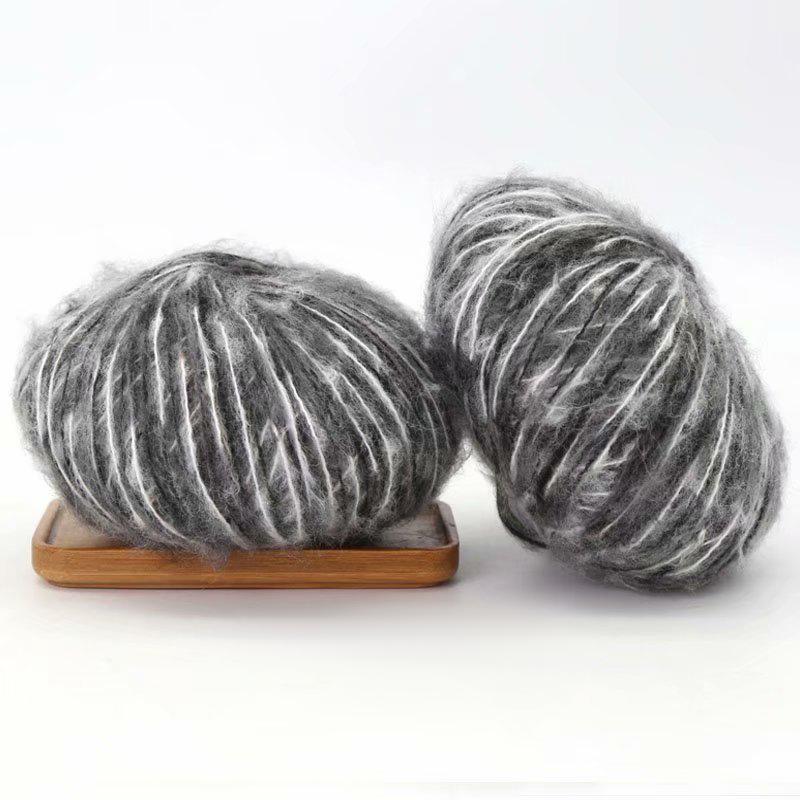 25g/ball Multi Colored Mahe Yarn Knitted Sweater Scarf Hat Doll Gradient Hand Dyed Mohar Yarn Handmade DIY Knitted Scarf and Hat