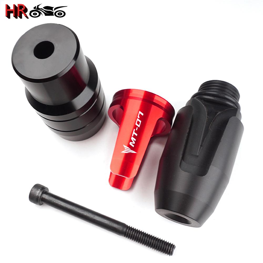 Для YAMAHA MT-07 MT07 MT 07 2014 2015 2016 2017 2018 аксессуары для мотоциклов с ЧПУ рама аварийные накладки выхлопные ползунки Crash