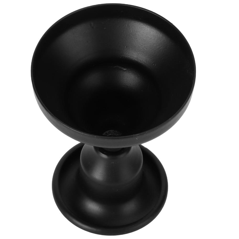 Black Candlestick Holder Taper Candle Mini Dual-Use Candlestick Candle Holder Wedding Decoration